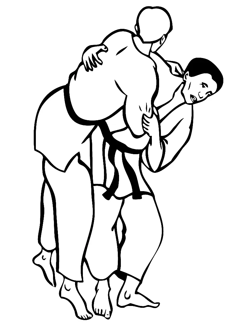Martial Arts Coloring Pages 60