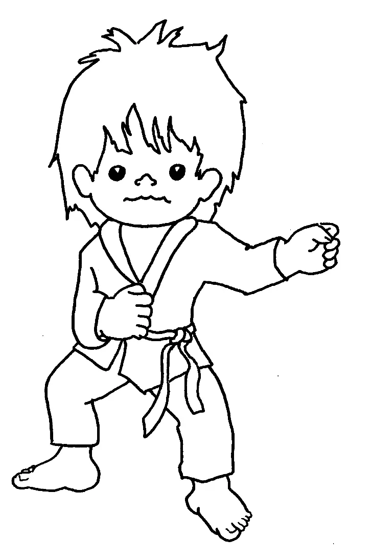 Martial Arts Coloring Pages 61