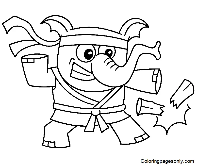 Martial Arts Coloring Pages 63