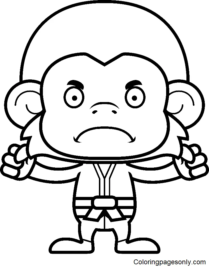 Martial Arts Coloring Pages 64