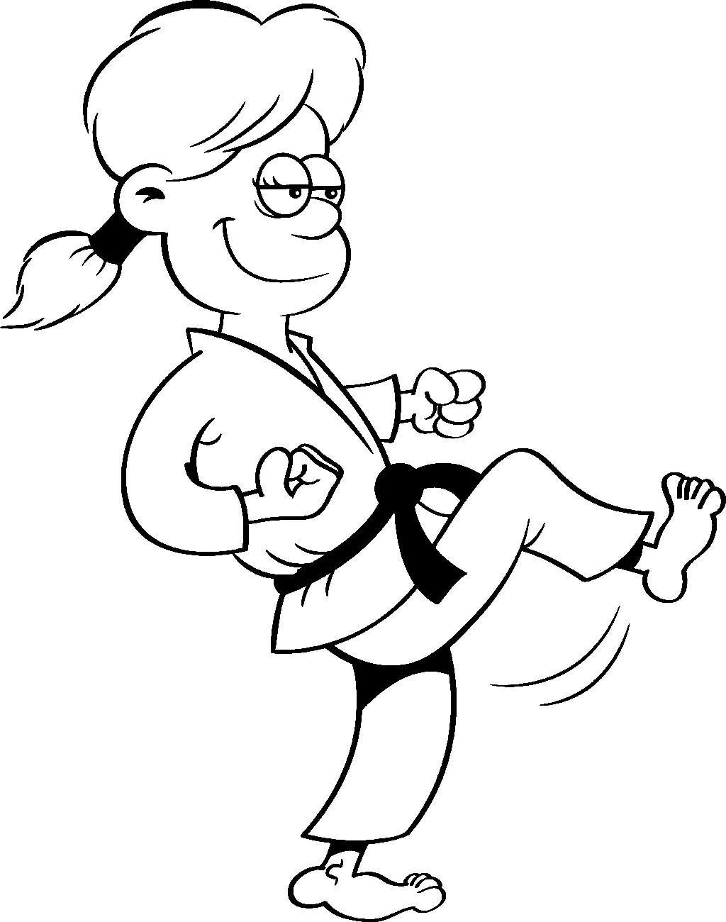 Martial Arts Coloring Pages 65