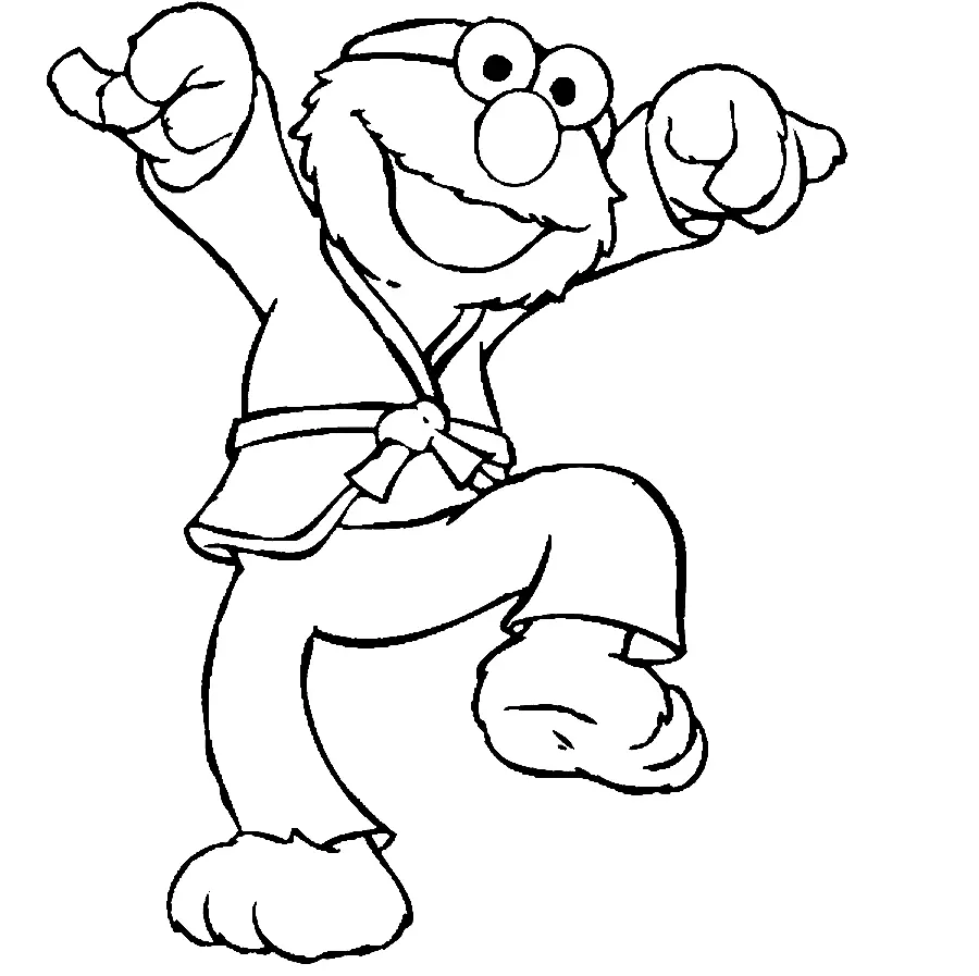 Martial Arts Coloring Pages 67