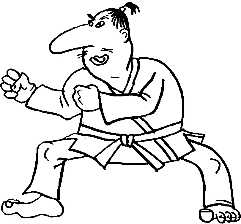 Martial Arts Coloring Pages 70