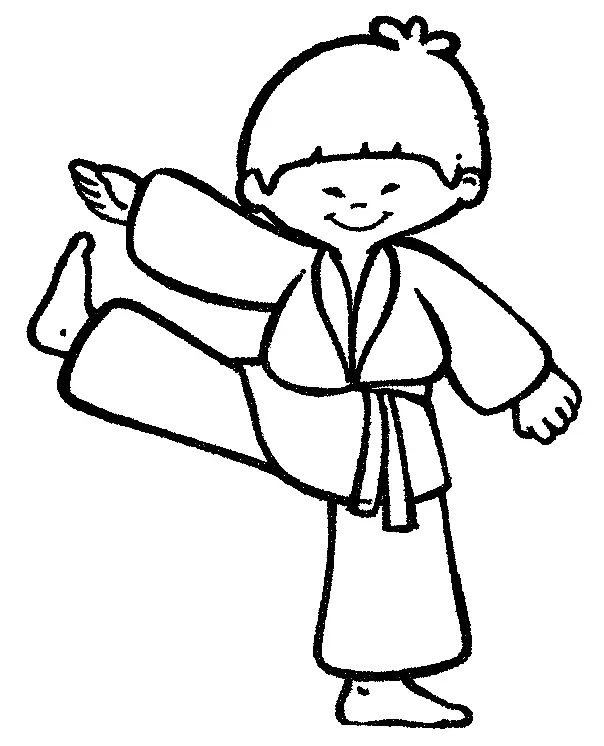 Martial Arts Coloring Pages 9