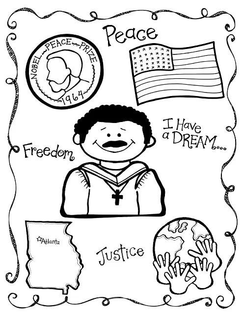 Martin Luther King Jr Coloring Pages 10