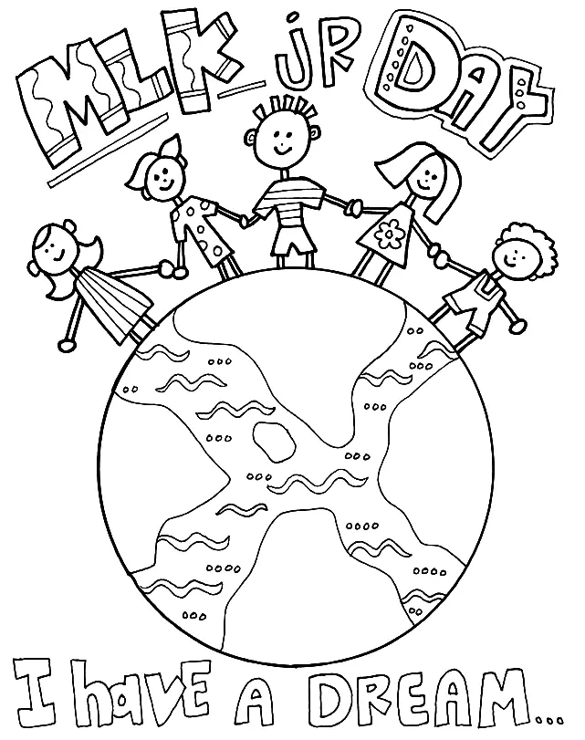 Martin Luther King Jr Coloring Pages 14