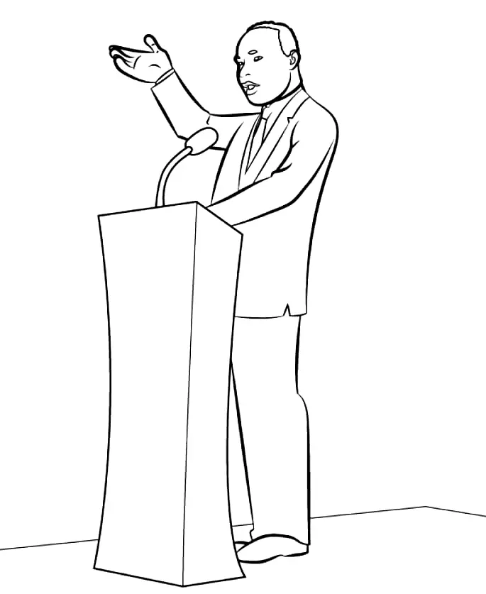 Martin Luther King Jr Coloring Pages 15