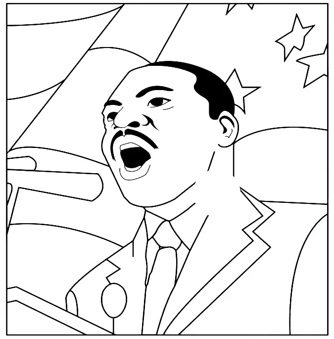 Martin Luther King Jr Coloring Pages 16