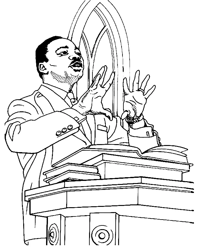 Martin Luther King Jr Coloring Pages 24