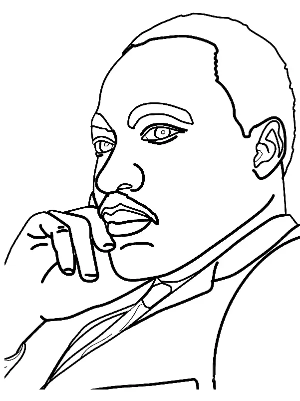 Martin Luther King Jr Coloring Pages 3