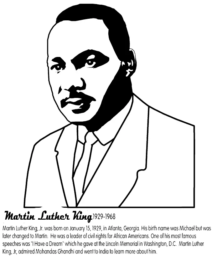 Martin Luther King Jr Coloring Pages 30