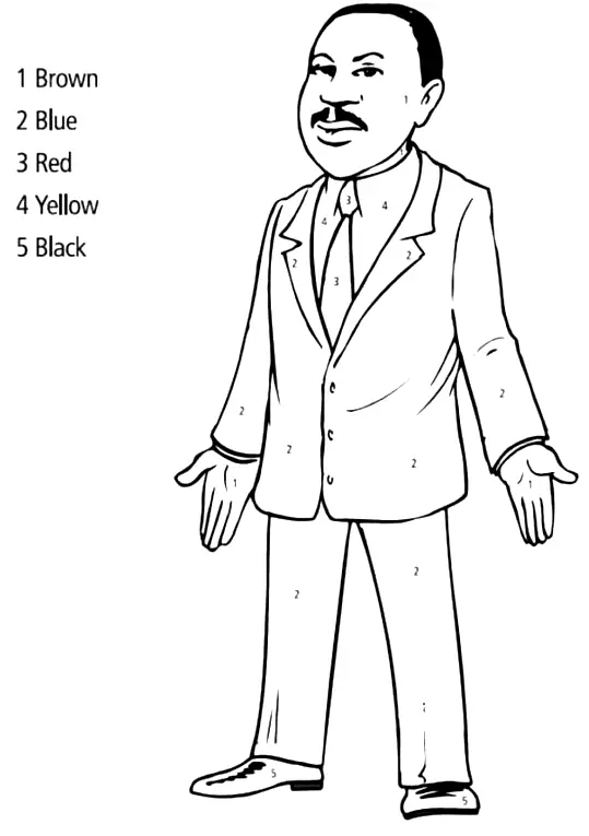 Martin Luther King Jr Coloring Pages 5