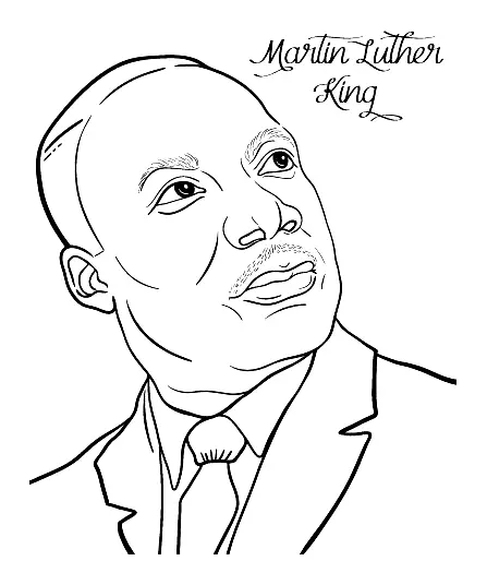 Martin Luther King Jr Coloring Pages 8