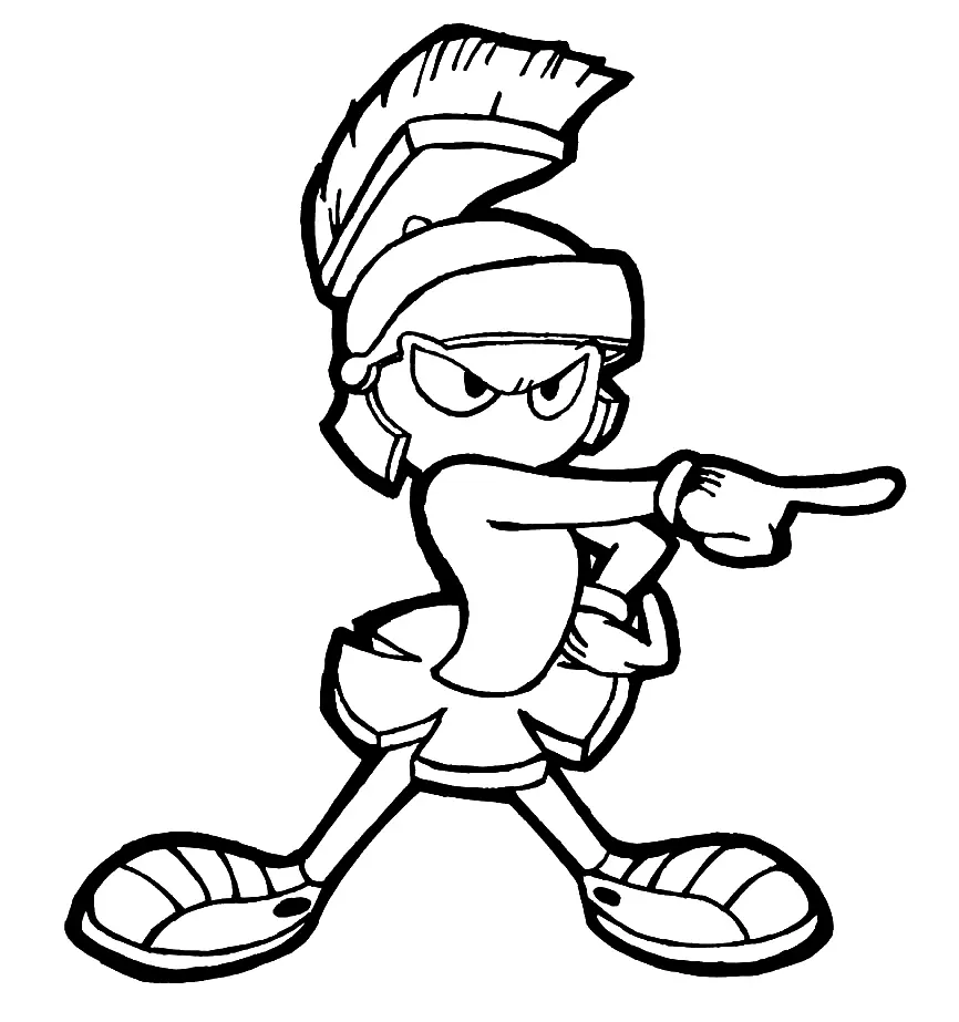 Marvin the Martian Coloring Pages 10