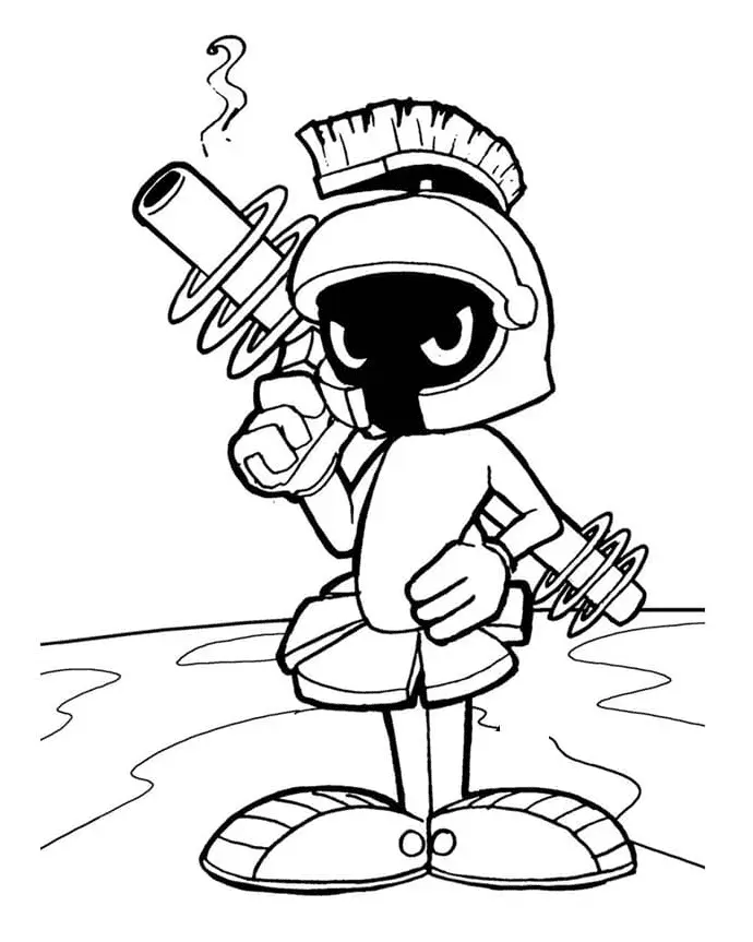 Marvin the Martian Coloring Pages 17