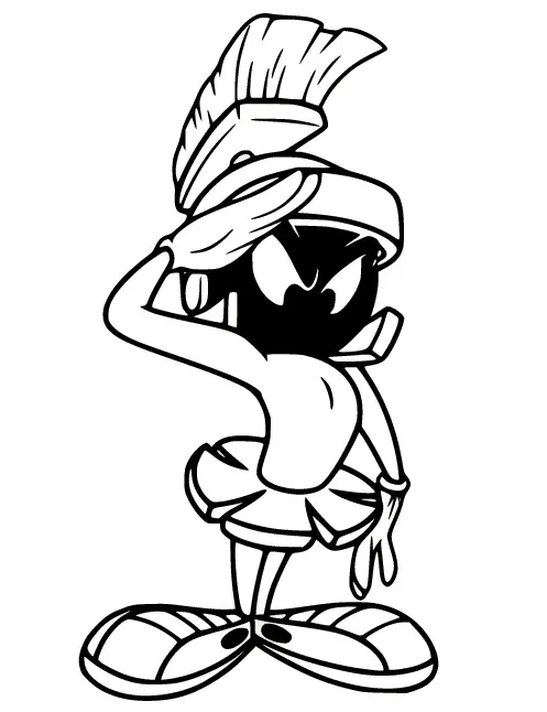 Marvin the Martian Coloring Pages 27