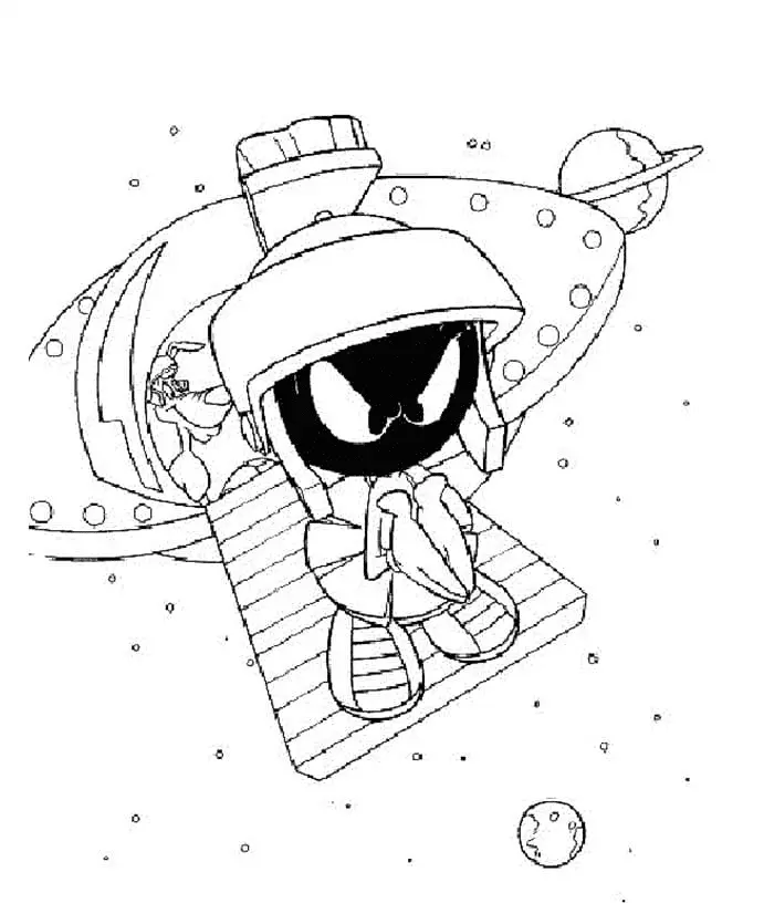 Marvin the Martian Coloring Pages 33