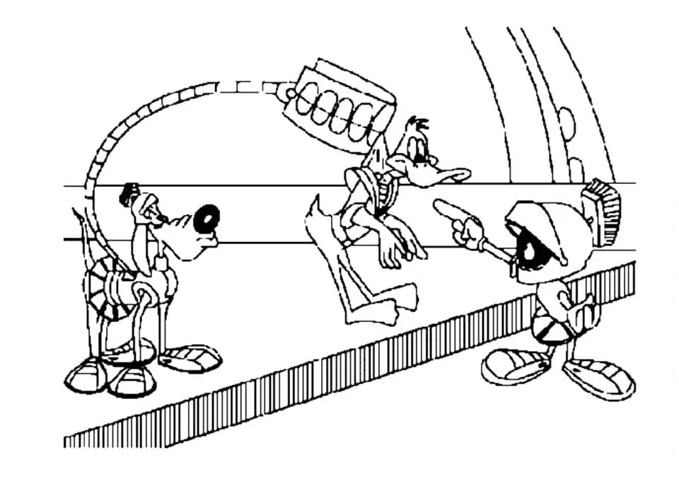 Marvin the Martian Coloring Pages 5