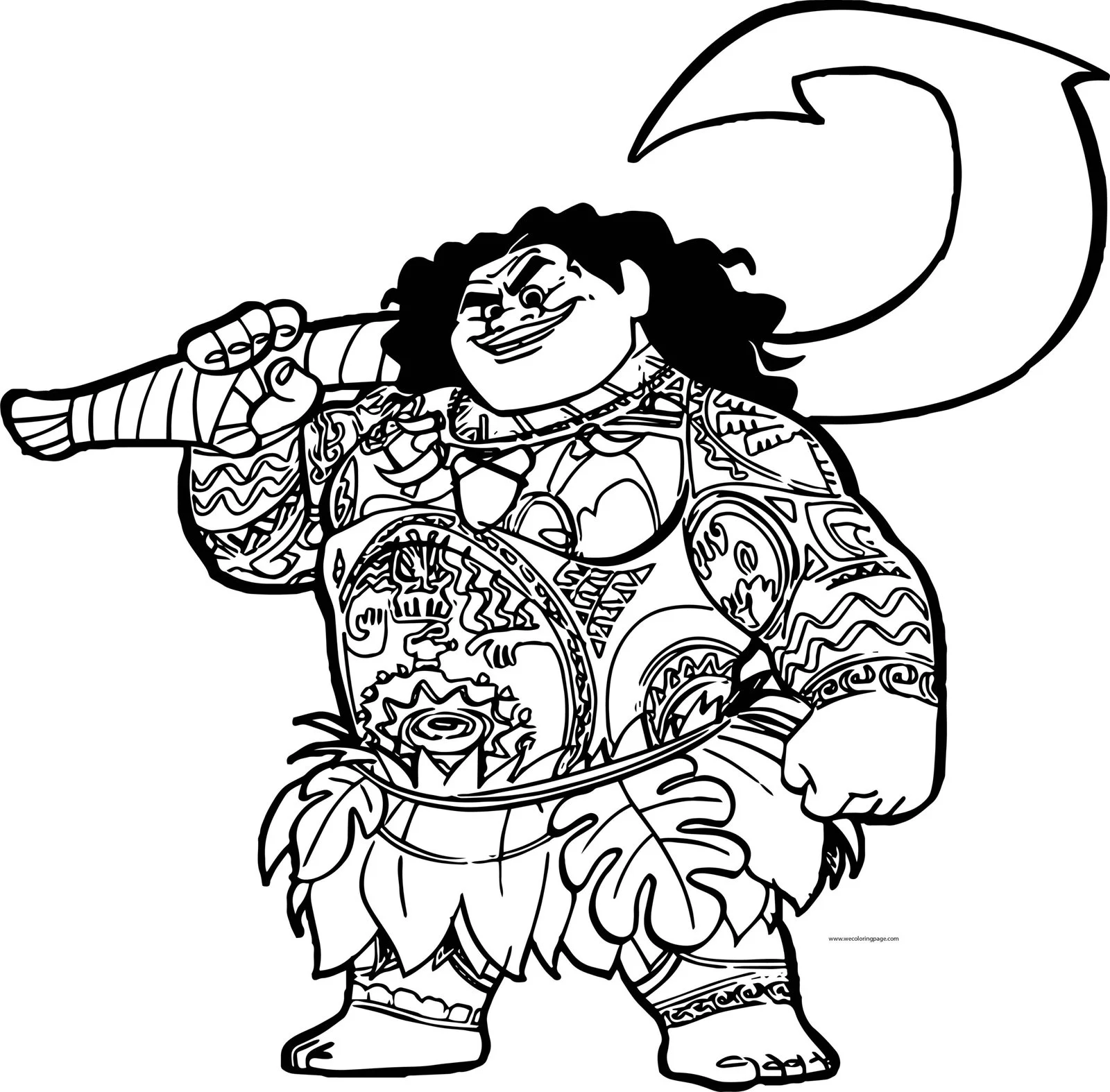 Desenhos de Maui Para Colorir 28