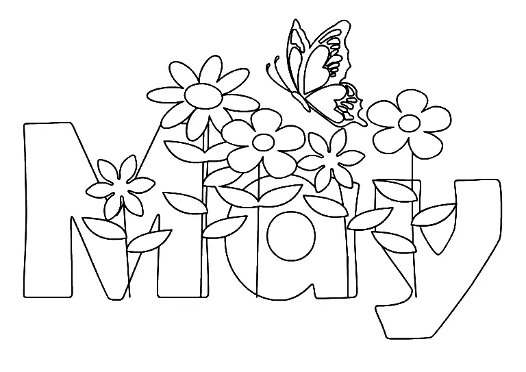 May Coloring Pages 9