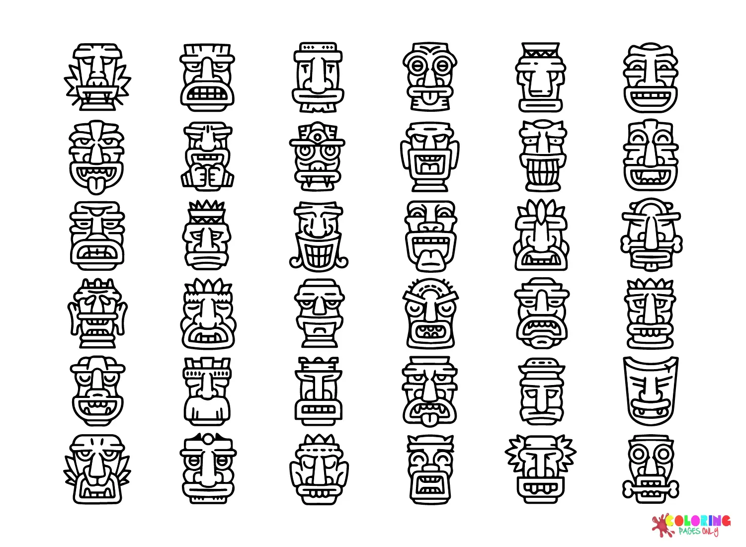 Maya civilization Coloring Pages 1