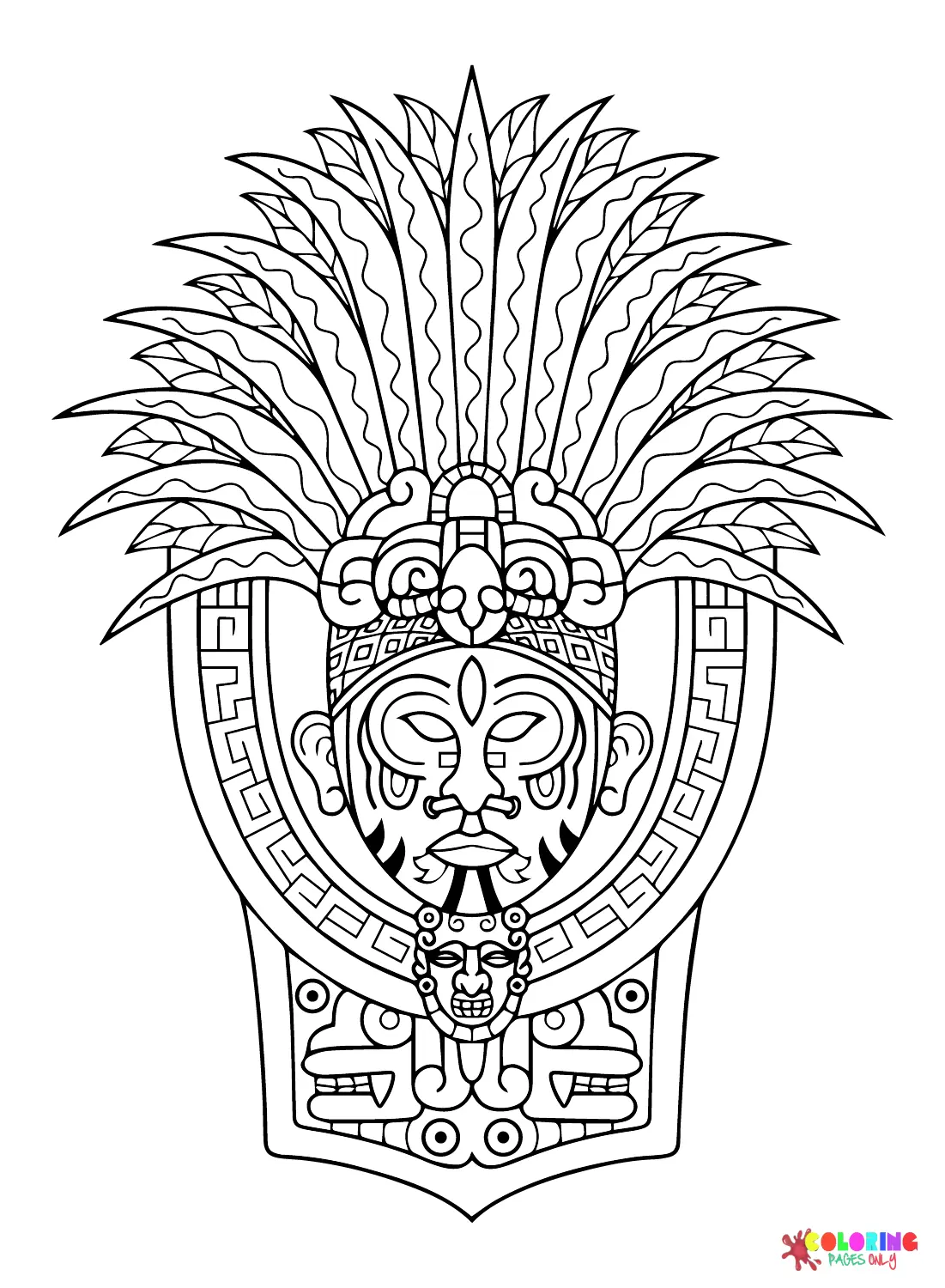 Maya civilization Coloring Pages 8