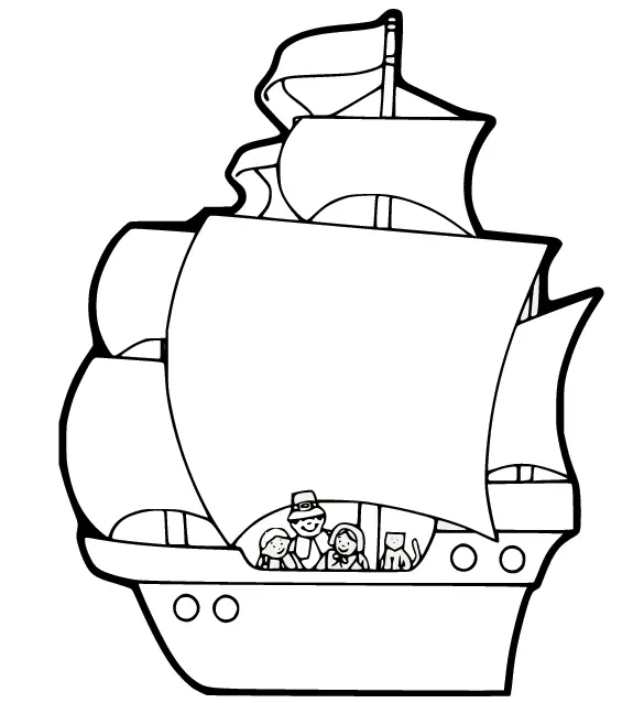 Mayflower Para Colorear 15
