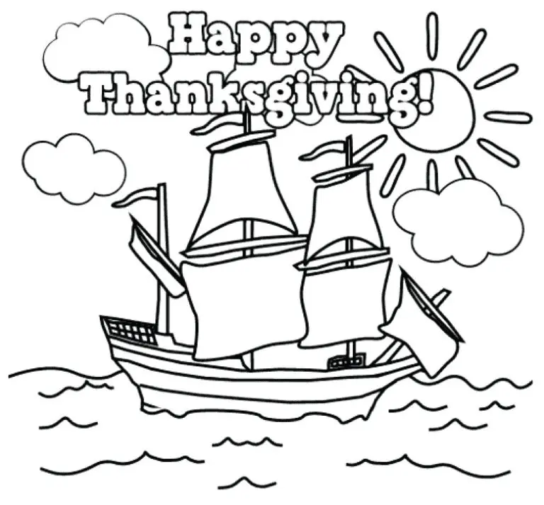 Mayflower Para Colorear 18
