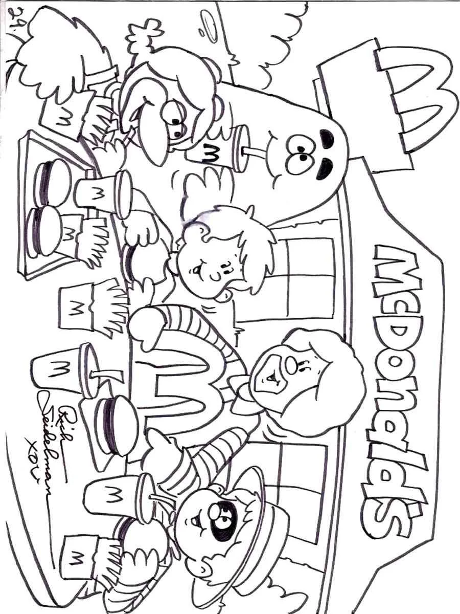 Mcdonalds Para Colorear 14