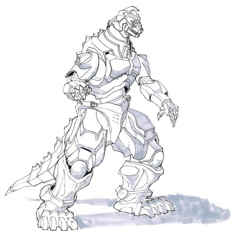 Mechagodzilla Ausmalbilder 13