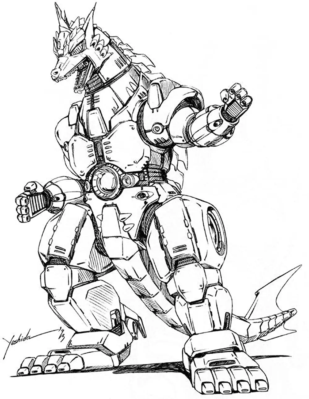 Mechagodzilla Ausmalbilder 6