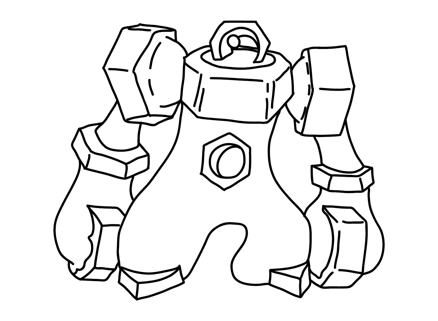 Melmetal Coloring Pages 2