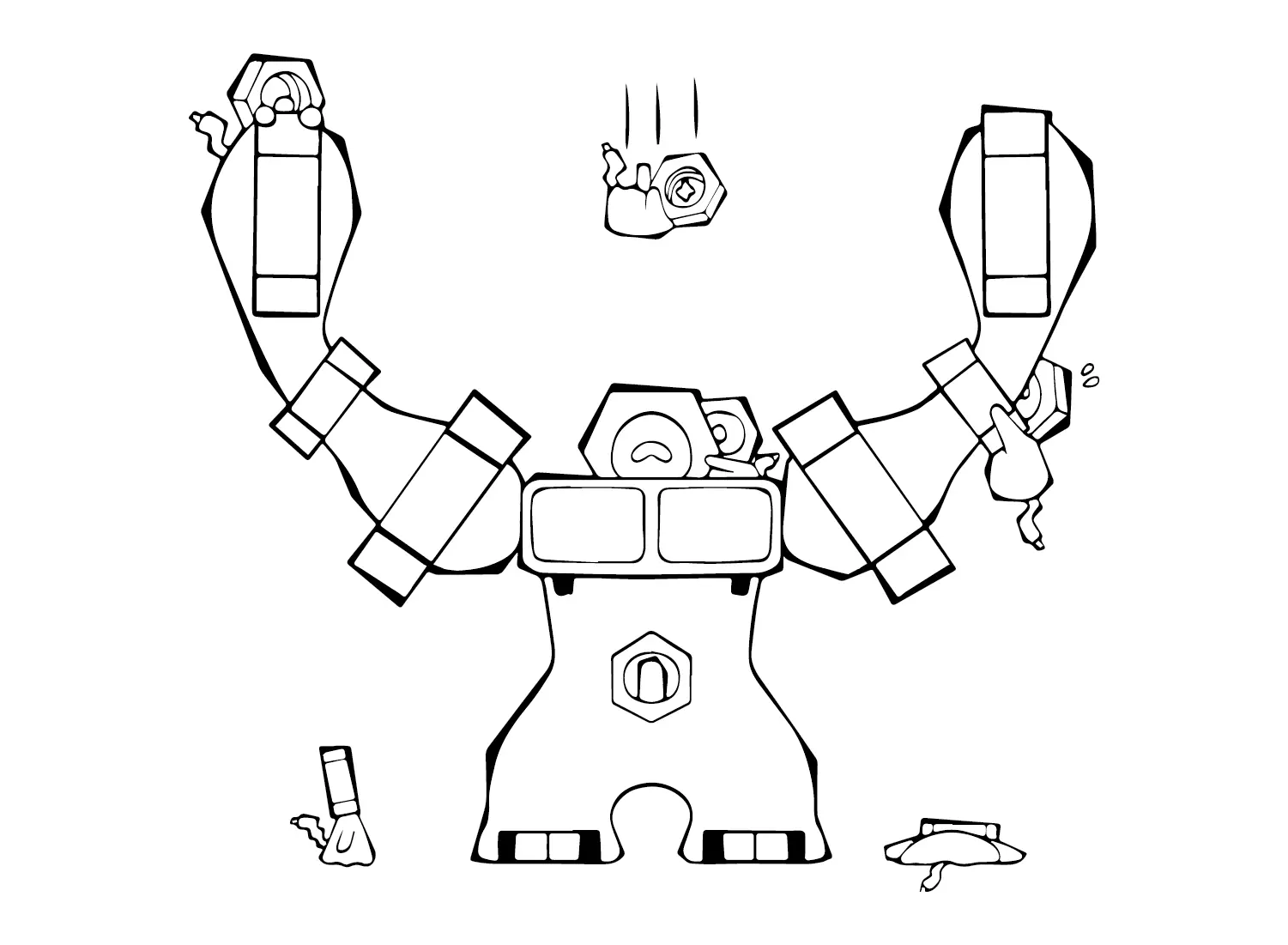 Melmetal Coloring Pages 7