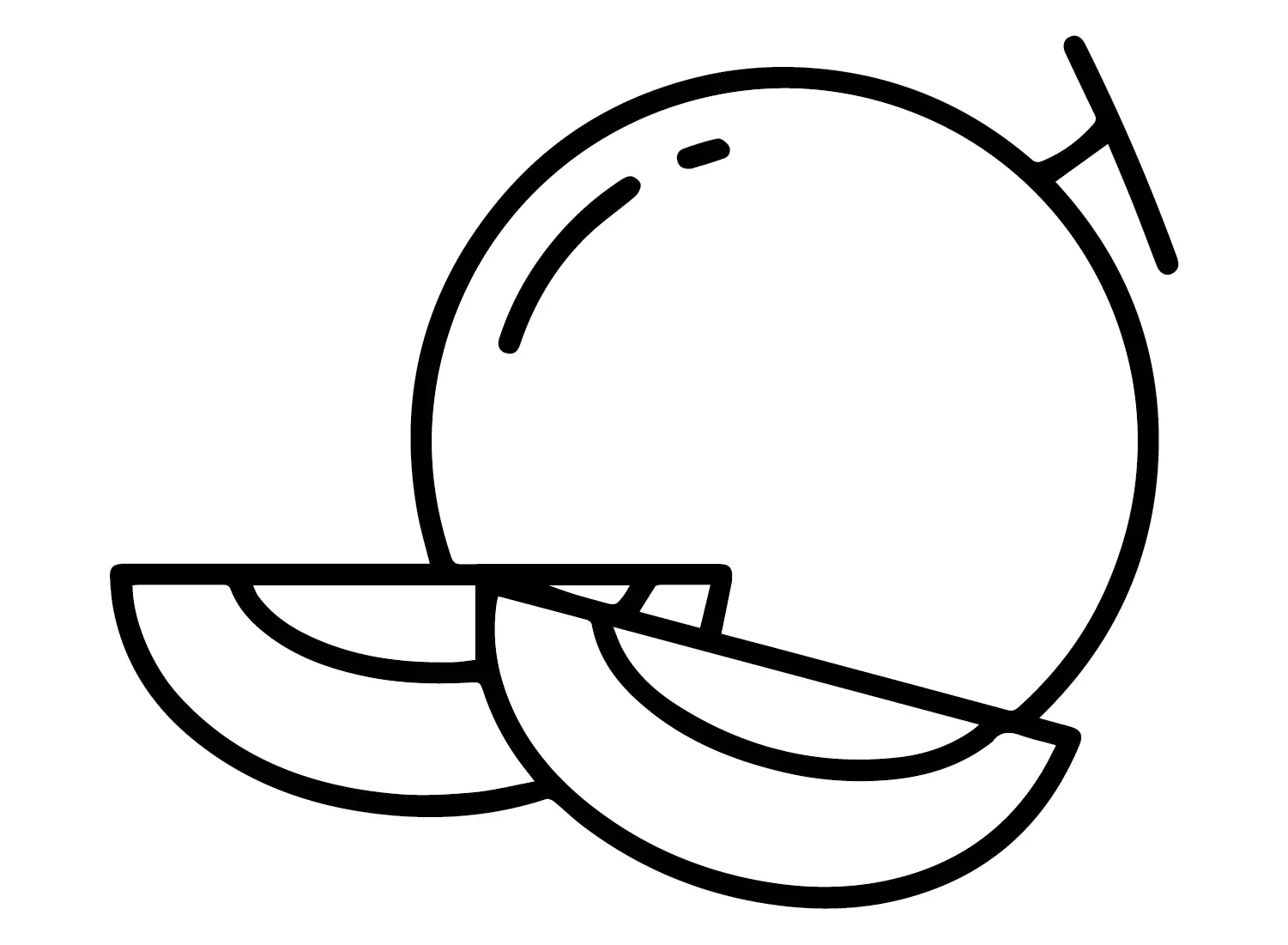 Melonen Ausmalbilder 4