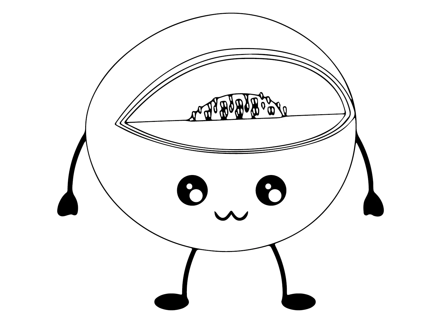 Melonen Ausmalbilder 7