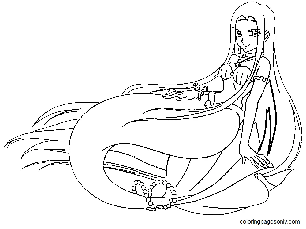 Mermaid Melody Coloring Pages 22
