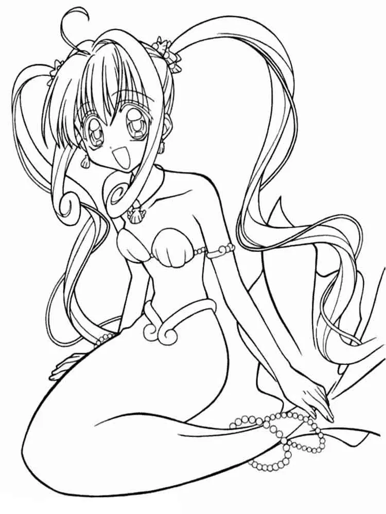 Mermaid Melody Coloring Pages 26