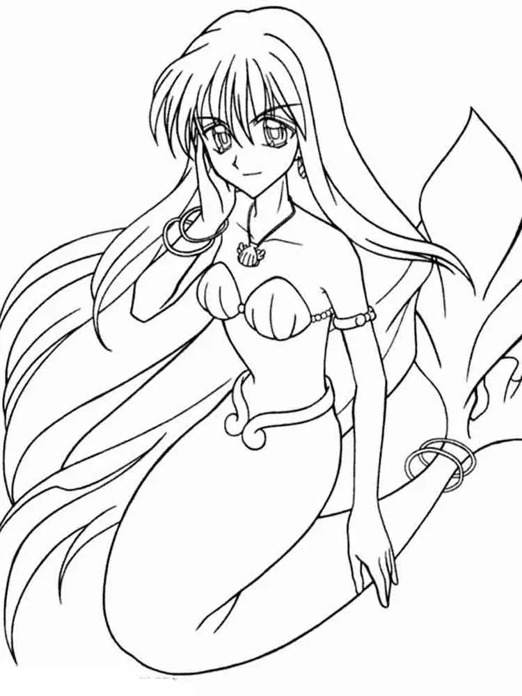 Mermaid Melody Coloring Pages 27