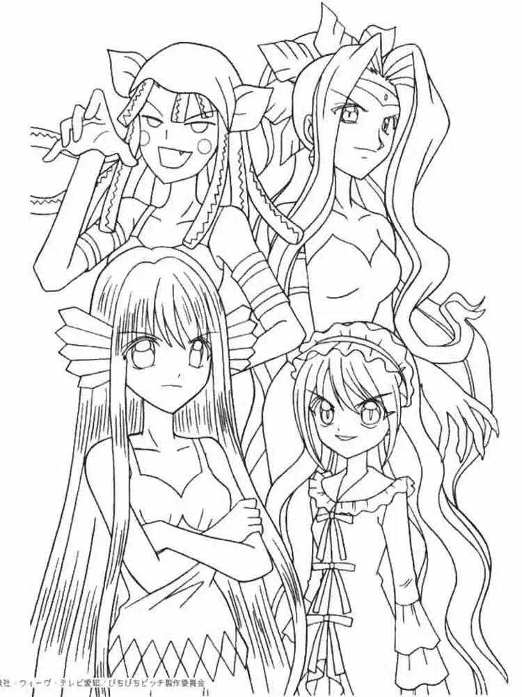 Mermaid Melody Coloring Pages 4