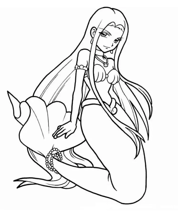 Mermaid Melody Coloring Pages 5