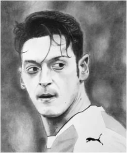 Mesut Özil Ausmalbilder 2