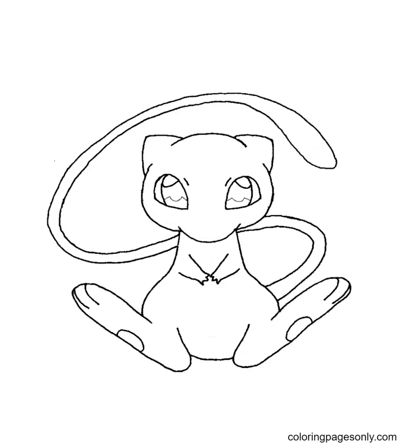 Mew Para Colorear 11