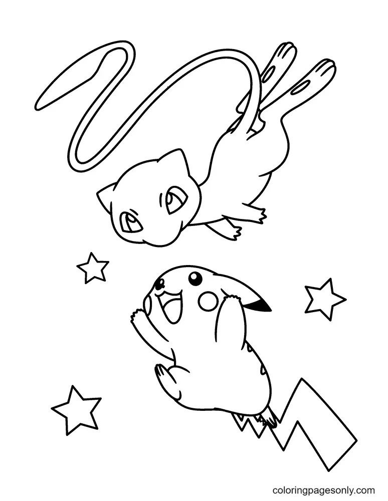 Mew Para Colorear 12
