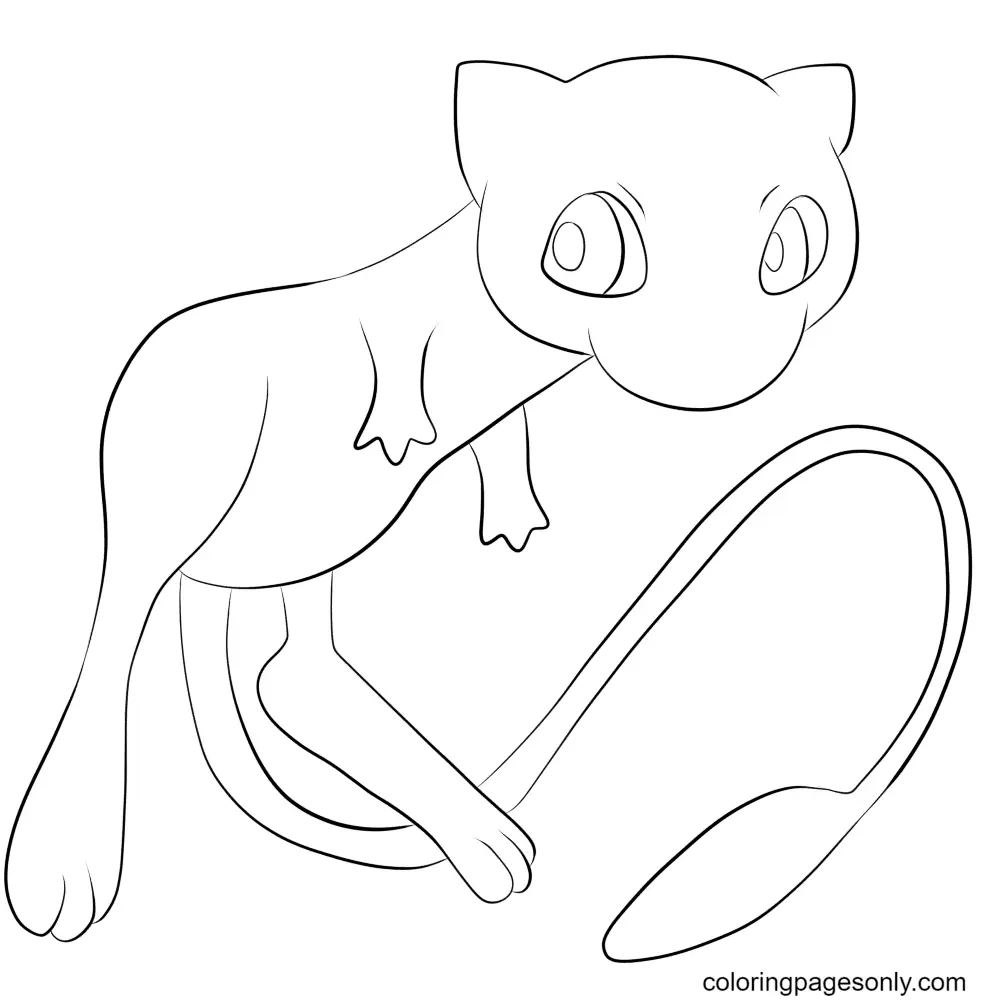 Mew Para Colorear 28