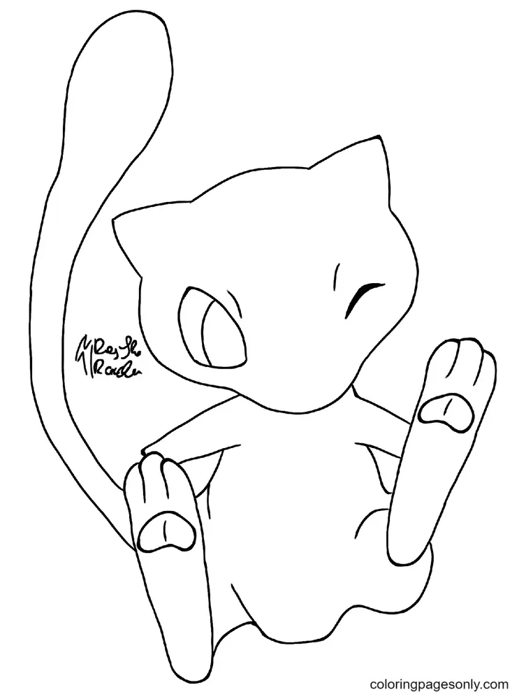 Mew Para Colorear 30