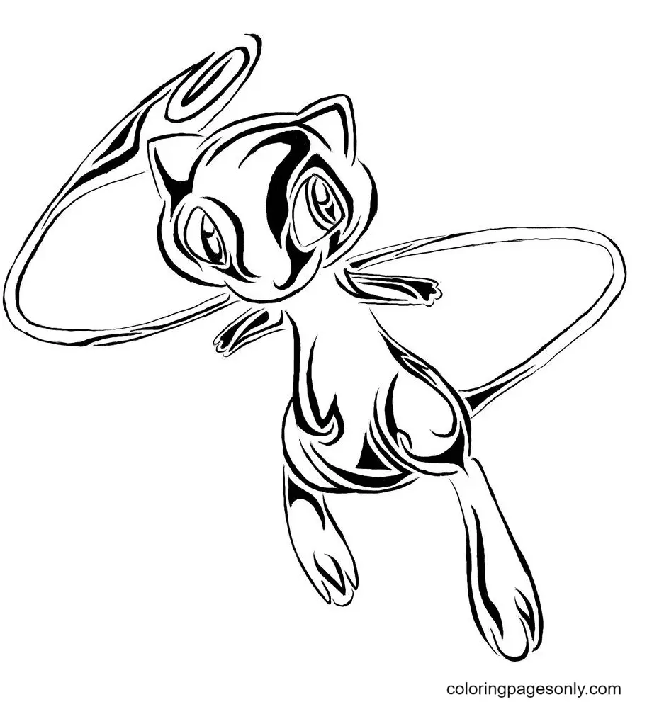 Mew Para Colorear 34