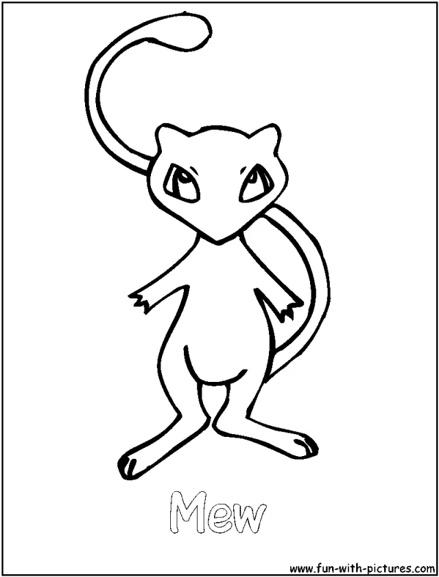 Mewtwo Coloring Pages 5