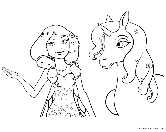 Mia and me Coloring Pages 12