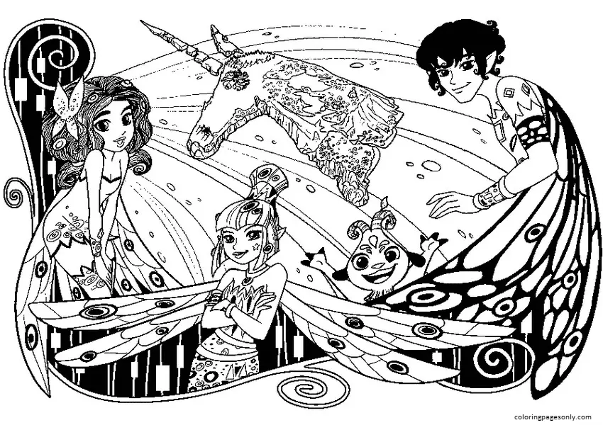 Mia and me Coloring Pages 15