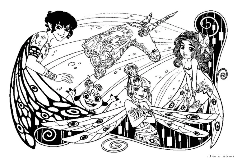 Mia and me Coloring Pages 17